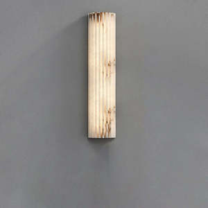 Italian Minimalist Marble Wall <b>Lamp</b> 10x30 Cm <b>Warm</b> Light Led Wall Mounted For Bedroom Living Room - Product Image 2