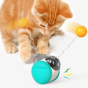 Nieuwe Piepende Interactieve Kat Speelgoed Bewegende Kat Tuimelaar Speelgoed Veilig Kat Kattenkruidspeelgoed Met Teaser Toverstaf Bal Vogel Sirene - Product Image 4