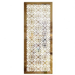 EX194 Modern Indoor Outdoor Stainless Steel Partition MultiFunctional <b>Decorative</b> Laser Cut Metal <b>Screen</b> Room Dividers - Product Image 5