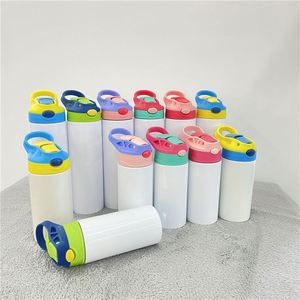 Botella Deportiva Recta para Niños de 12 oz con el Mismo Diámetro en la Parte Superior e Inferior para Impresión por Sublimación e Impresión por Transferencia de Calor - Product Image 1
