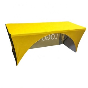 Shanghai โต๊ะผ้าโพลีเอสเตอร์100% แบบย่อยสลายได้แบบพกพาสำหรับงานกิจกรรมขายส่ง6FT - Product Image 4