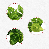 Plante artificielle décorative en feuillage vert varié pour vase, maison, chambre, arrangements floraux de mariage, vente en gros
