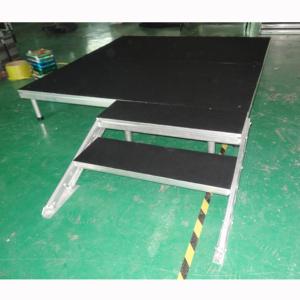 Plataforma de Escenario Móvil de Aluminio, Pasarela Interior Portátil con Fácil Montaje y Desmontaje, Superficie Antideslizante - Product Image 5