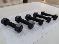 High Tensile ASTM A193 B7 M24 Carbon Steel Fully Threaded Stud Bolt PTFE Coated Threaded Rod for Chemical Equipment