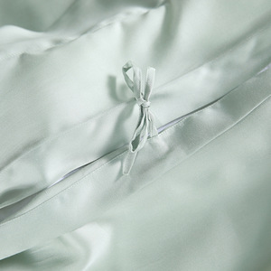 Qin Yue Home Textiles Lyocell <b>Bedding</b> <b>Set</b> 1.5m Bed Solid Color Minimalist Eco-Friendly Four-Piece <b>Set</b> - Product Image 3