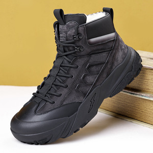 Botas de Trabajo de Plataforma Alta Versátiles y Modernas de Piel Auténtica para Hombre, Novedad de 2025 - Product Image 4