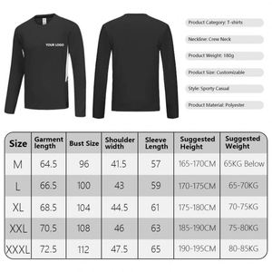 T-shirt de sport à manches longues pour homme, nouvelle collection automne, séchage rapide, en soie glacée, 180 grammes, tissu tricoté, doux pour la peau, idéal pour la course en extérieur - Product Image 3