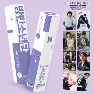 Una scatola con 8 poster singoli in rilievo, poster di supporto per concerti di V, Suga, JIN, <span class=keywords><strong>JIMIN</strong></span>, adatti per essere incollati in camera da letto. - Product Image 3