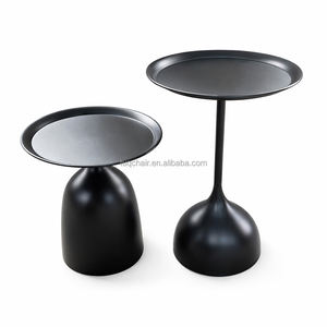 Mesa Auxiliar para Sofá Hero TUQ, Bandeja Metálica para Sofá, Mesa <span class=keywords><strong>de</strong></span> Centro para Lámpara, Mesa Esquinera - Product Image 3