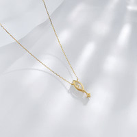 Collier pendentif unisexe en or jaune 18 carats avec diamant de laboratoire certifié IGI, taille marquise, élégant et unique, motif œil d'ange, bijoux fins