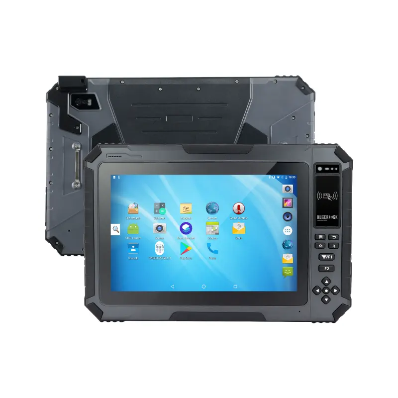 HUGEROCK R101 10.1 인치 햇빛 읽기 드롭 방지 안드로이드 데이터 수집기 1000 nit 산업용 바코드 스캐너 견고한 태블릿 PC