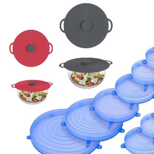 Accessoires <span class=keywords><strong>de</strong></span> <span class=keywords><strong>cuisine</strong></span>, couvercles extensibles et réutilisables, couvercles en silicone réglables pour garder la tasse fraîche, couvercle en silicone flexible <span class=keywords><strong>de</strong></span> qualité alimentaire - Product Image 1