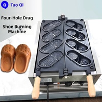 Nouvelle machine à pâtisserie transfrontalière Crocs, moule à pantoufles, machine à pain en forme de pièce de monnaie avec moules à gaufres aux œufs 110V/220V, garantie 1 an