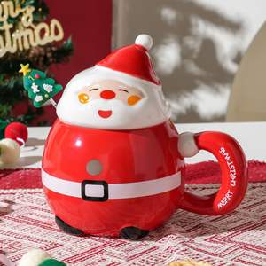 Nouvelles tasses en céramique Père Noël 2025 au design créatif et mignon, tasses à eau de dessin animé pour Noël - Product Image 6