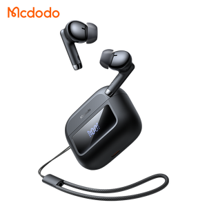 Mcdodo 329สายคล้องป้องกันการสูญหายชุดหูฟังไร้สายจริงจอแสดงผลดิจิตอล V5.3พลังงานกันน้ำ Ipx4ใช้คอมพิวเตอร์ - Product Image 1