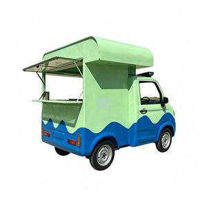 Carrito de Comida, Carrito de Comida de Cuatro Ruedas, Carrito Móvil para Desayunos, Puesto Comercial para Mercado Callejero, Puesto Móvil Dedicado a la Venta Ambulante - Product Image 4