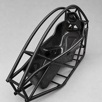 Nouveau Châssis de Nacelle Aérospatiale EVTOL en Acier Tubulaire Léger, Revêtement Noir Anti-Corrosion, Soudé sur Mesure, pour UAV Aérospatiaux