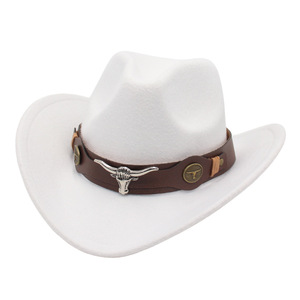 OEM Wholesale Autumn Spring Sun protection Fashion <strong>Big</strong> <strong>Head</strong> <strong>Wide</strong> <strong>Brim</strong> Fitted Unisex Ethnic Tweed Gorras Cowboy <strong>Hat</strong>