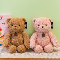 Peluches en forme d'ours en peluche douces, fabrication de jouets en peluche personnalisés, coton PP, jouets en peluche de 8 pouces, jouets en peluche de Noël pour machine à griffes