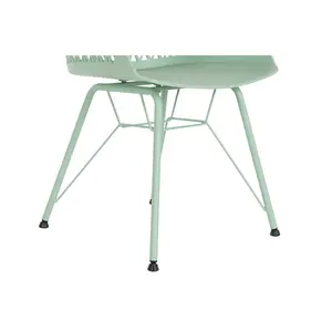 Chaise en métal PP 57x57x80:5 Vert - Product Image 5