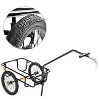 Amovible multi-usages Encadrement Shopping Bike Wagon Cargo Trailer Bike Cargo Metal Frame Plastic Bucket Mini Camper Trailers