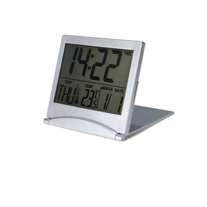 Ultra Thin Digital Alarm Clock Foldable Travel Desk Clock With Calendar And Temperature Display 13mm Thickness - Product Image 4