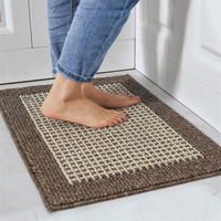 Tapis de sol imperméable pour chemin de cuisine résistant aux taches et antidérapant tapis de cuisine lavable ensemble de 2 pièces