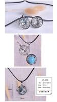 Collier à pendentif en pierre de lave, accessoire d'huiles essentielles, diffuseur d'aromathérapie, parfum, vente en gros, haute qualité
