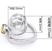 Cage de chasteté FRRK Sissy ultra petite, authentique dispositif métallique pour pénis, anneau de chasteté en acier, jouets sexuels BDSM pour CBT