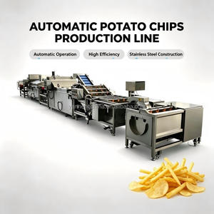 Friteuse à pommes de terre en continu pour frites et chips, machine à frire les chips Lays avec bande transporteuse entièrement automatique - Product Image 1