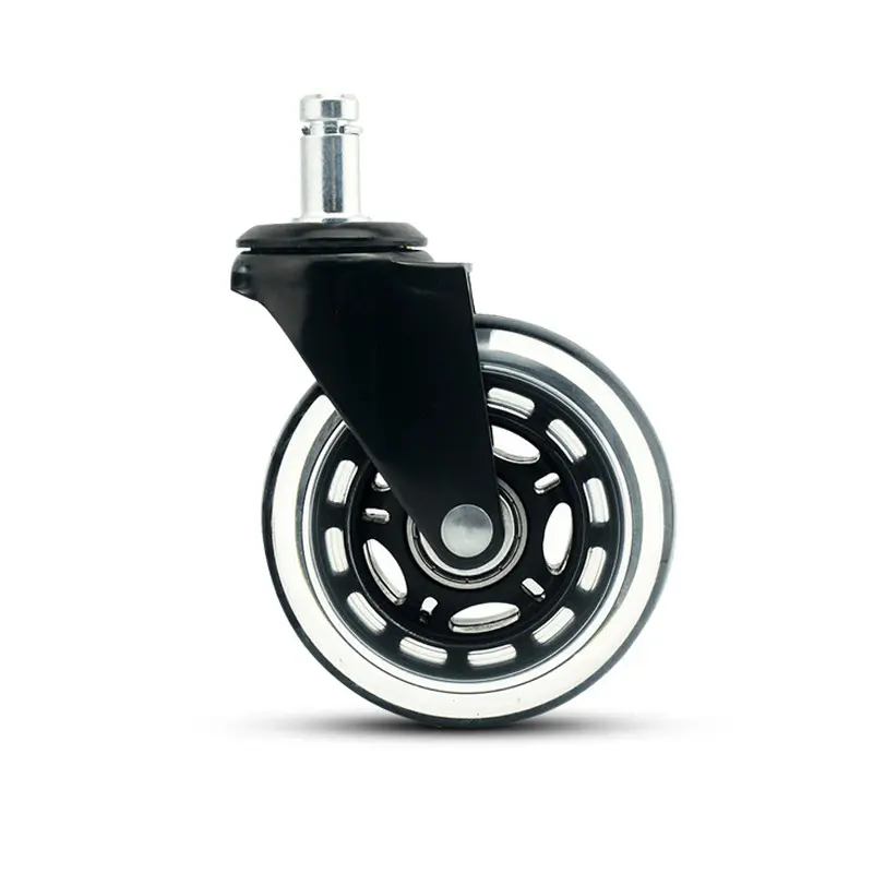 Hm2105 Casters שקוף 3 אינץ 'הוספת מוט ריהוט הנדסת פלסטיק אוניברסלי אילם אוניברסלי