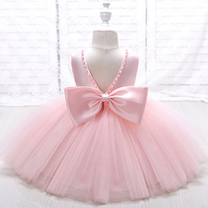 Ragazze dei capretti Del Vestito 2-12 Anni di trasporto del Commercio All'ingrosso Del Bambino <span class=keywords><strong>Bambina</strong></span> Della Principessa Tulle Abiti Vestito di Perle con Arco Del Vestito Da Partito <span class=keywords><strong>per</strong></span> I Bambini Le Ragazze - Product Image 6
