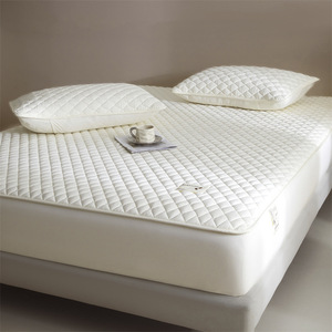 Fan Yu Quilted <b>Fitted</b> <b>Sheet</b> 1.8m Full Coverage Mattress Cover Dustproof Solid Color Chemical Fiber Twill Quilting - Product Image 2