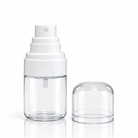 Bouteille pulvérisateur PET transparente avec capuchon pour toner, soins de la peau, emballage cosmétique, fabrication sur mesure OEM