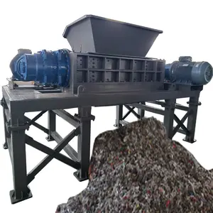 Grande déchiqueteuse multifonctionnelle à deux ou deux arbres, Machine de recyclage des déchets métalliques à vendre