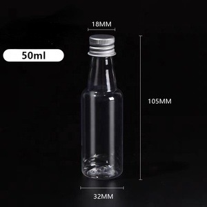 Hot bán 50/ 100 ml nhựa rượu bắn chai/nhỏ rỗng nhựa bắn chai cho rượu vang/nhỏ Pet bắn chai <span class=keywords><strong>container</strong></span> - Product Image 5