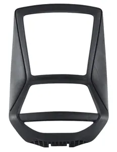 Marco de respaldo de silla de malla ajustable moderno, componentes de oficina de plástico ecológicos, piezas para sillas de oficina negras