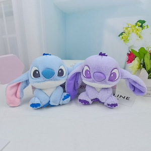 Porte-clés en peluche cousu populaire et mignon, jouet de dessin animé Lilo & <span class=keywords><strong>Stitch</strong></span>, porte-clés en peluche, accessoires pour <span class=keywords><strong>sac</strong></span> <span class=keywords><strong>à</strong></span> <span class=keywords><strong>dos</strong></span> - Product Image 4