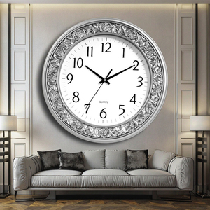 13 zoll blume neue design patentierte hause dekoration geschenk runde wanduhr - Product Image 5