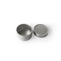 Mini Barattolo Rotondo in Alluminio da 5ml 5g con Coperchio Scorrevole, Contenitore per Balsamo Labbra Fai-da-Te