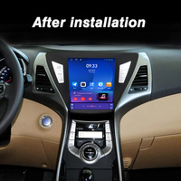 Autoradio 2 Din avec écran de style Tesla de 9,7 pouces, système audio Android pour Hyundai Elantra 2014-2015, autoradio multimédia GPS, CarPlay