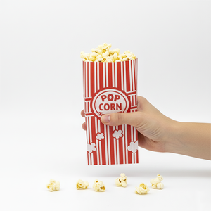 Bolsa de Papel para Palomitas de Maíz con Impresión de Logotipo Personalizado al por Mayor, a Prueba de Grasa, para Envasado de Alimentos - Product Image 2