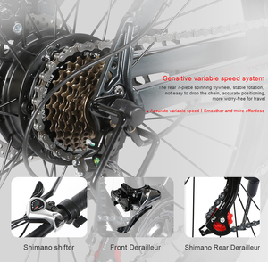 Sambike SY26-II xe đạp leo núi Cube Trek E xe đạp 2*250W 36V 13ah ẩn Pin Xe Đạp Điện 7 tốc độ leo núi Ebike - Product Image 4