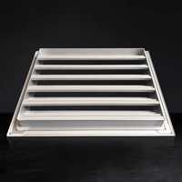 Grille d'aération en aluminium résistante aux intempéries pour la ventilation CVC, sortie d'air extérieure pour fenêtre