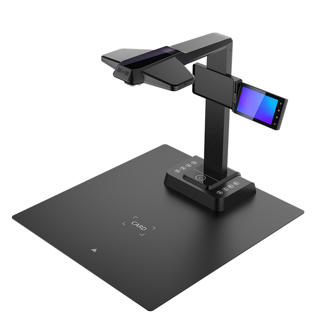Support Offline Stock Files Table Document Camera 20MP OCR Scanner A3 Document Scanner with 5 Inch LCD Monitor