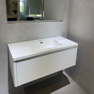 Pia de Mármore Moderna para Hotel, Montada na Parede, Feita à Mão, Personalizável, Acabamento Polido, Lavabo Comercial, Fácil de Limpar - Product Image 1