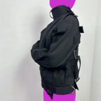 Nouvel équipement de bondage en toile Asylum pour femmes et hommes, style veste de contention à lacets – Conçu pour les personnes à comportement perturbé