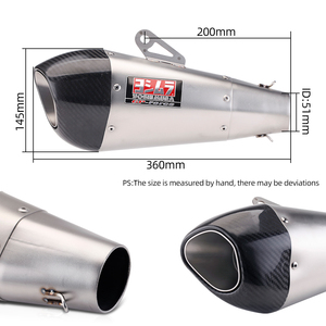 Modificación de tubo de <span class=keywords><strong>escape</strong></span> de motocicletas para Ninja400 Cbr650 S1000rr R1 modificado R55 motocicletas <span class=keywords><strong>Yoshimura</strong></span> <span class=keywords><strong>escape</strong></span> calibre 51mm - Product Image 4