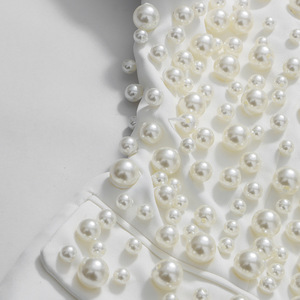 Nuovi Arrivi 2026: Set Elegante Primaverile <span class=keywords><strong>con</strong></span> Giacca di Alta Qualità Decorata <span class=keywords><strong>con</strong></span> Perle e Minigonna Asimmetrica per Donna - Product Image 6