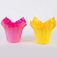 Couvre-pots de fleurs en plastique à succès en 2024, 6 pouces de diamètre, décoration de Noël pour la maison et le jardin, avec couleur et design personnalisés